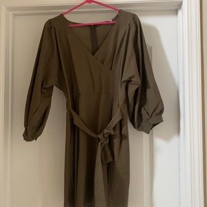 Olive green dress size large